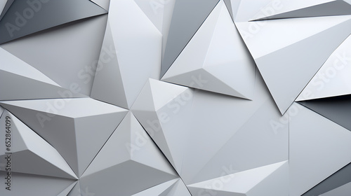 Geometric shapes gray paper, abstract background.