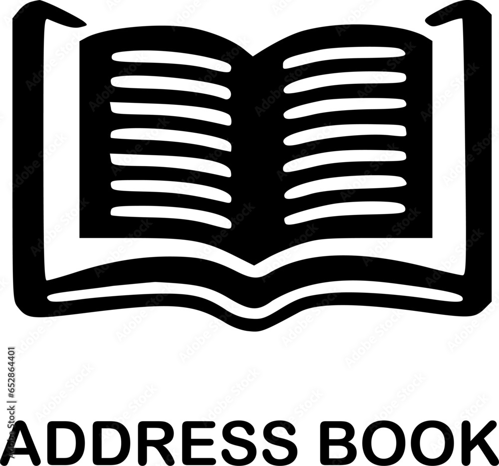 address book icon vector symbol design illustration address book icon vector symbol design illustration