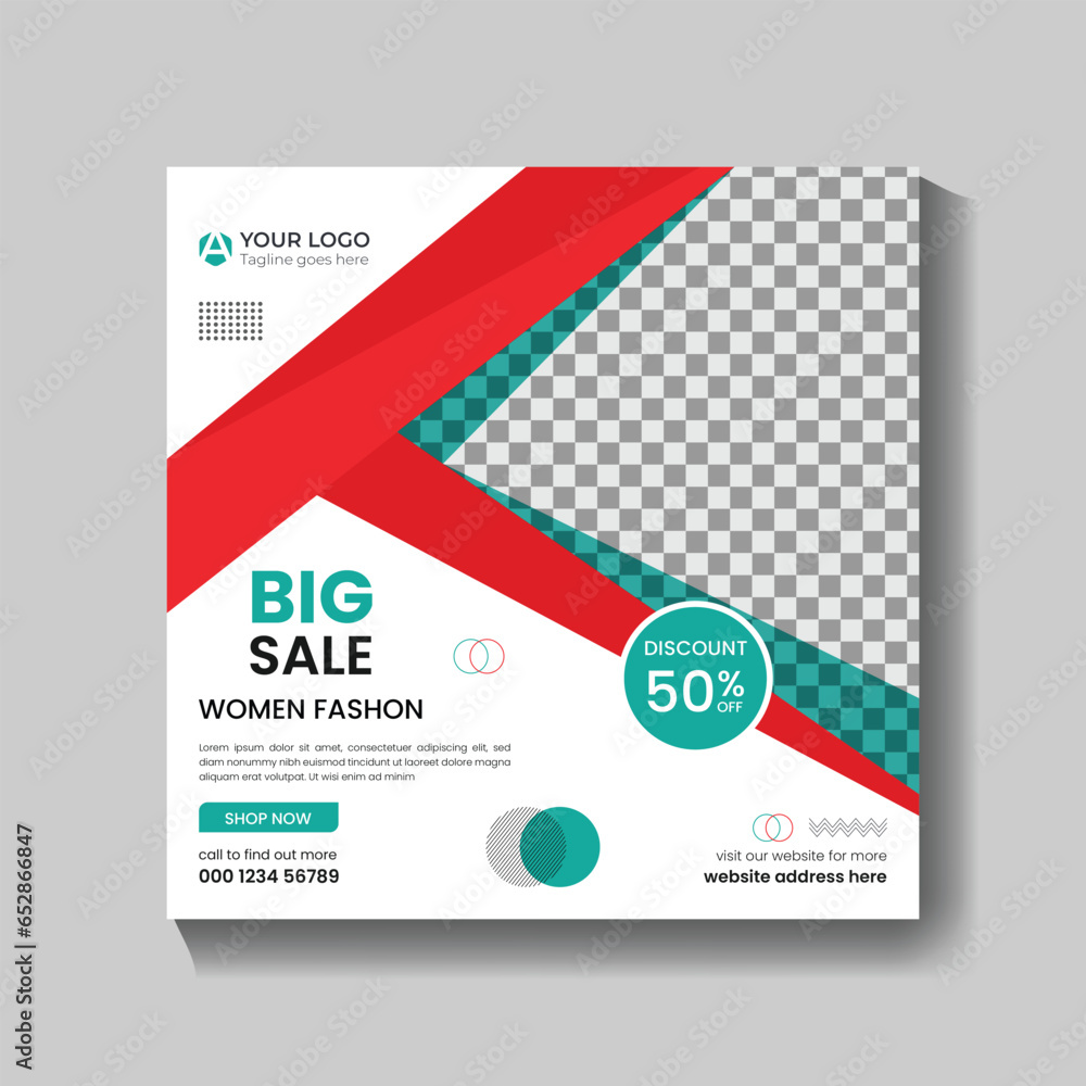 Fashion Sales web post banner design Fashion Sales web post banner design