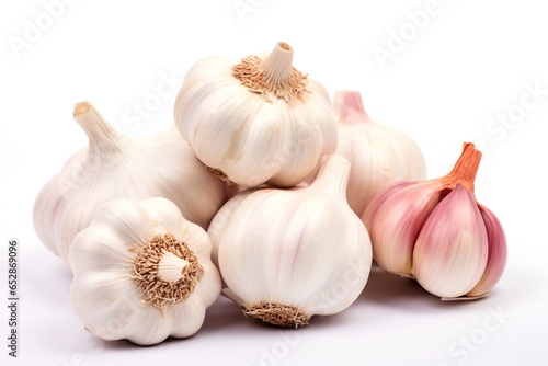 garlic on isolated background