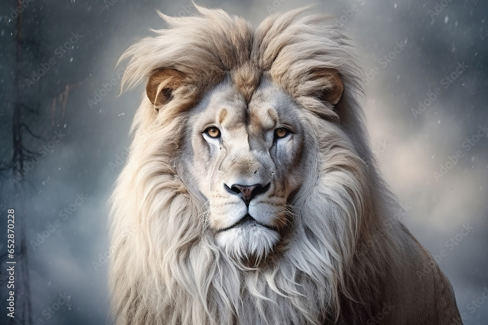 Fototapeta premium White Lion, Portrait Wildlife animal