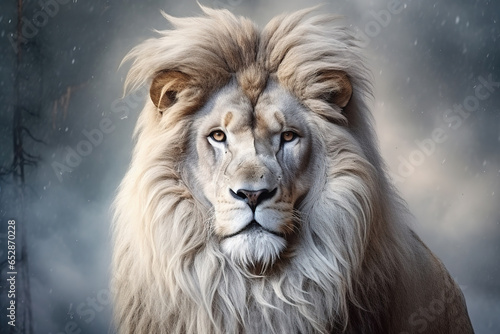 White Lion  Portrait Wildlife animal