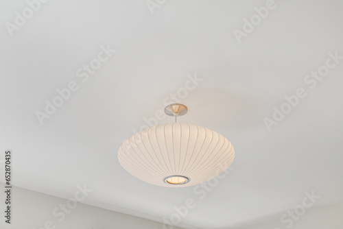Fotografija Stylish Vintage Modern Bedroom Light Fixture with Silver Accent and Warm Glow fr