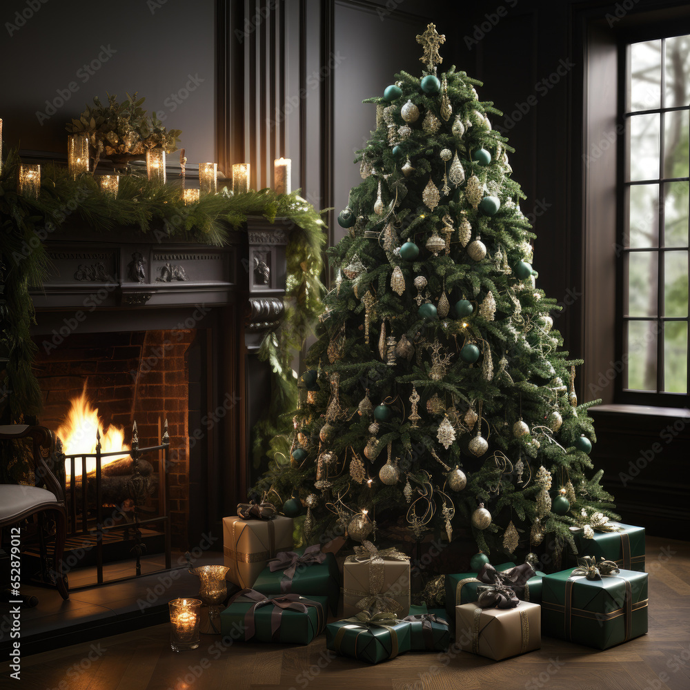 Room Adorned: Christmas Tree Decorations for Festive Party