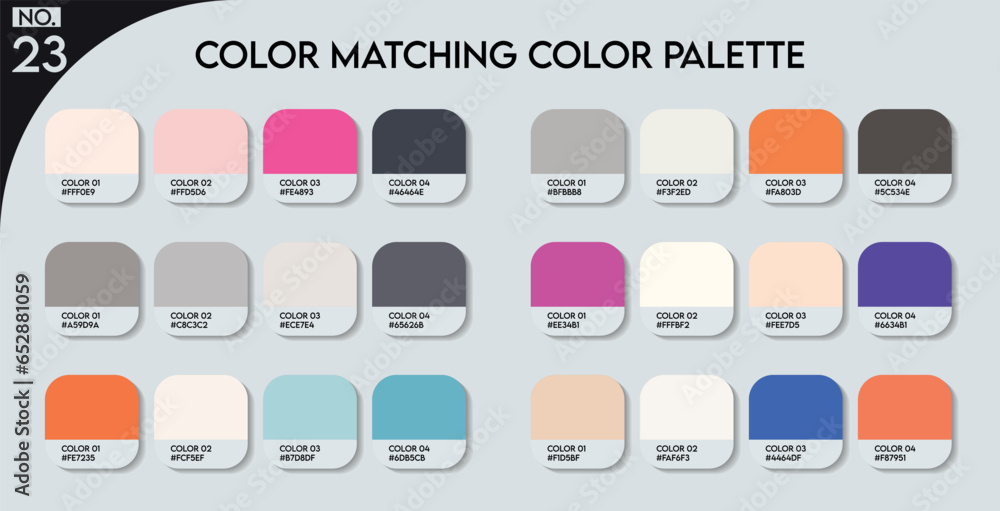 Logo design Color matching color palette - 23, Fashion Trend Color ...