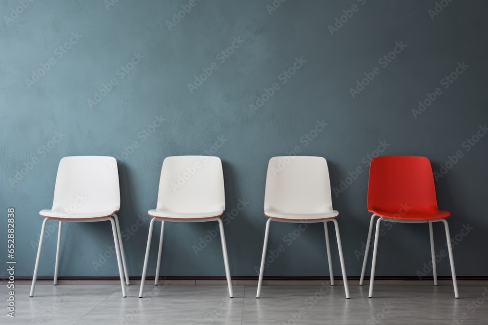 Contrast and Simplicity. Modern minimalist Arrangement. mockup chairs on the wall background Contrast and Simplicity. Modern minimalist Arrangement. mockup chairs on the wall background