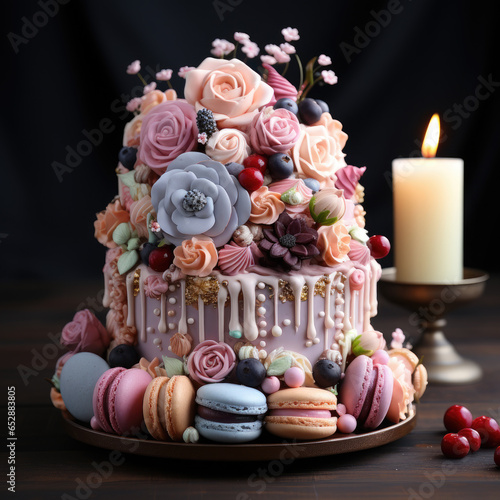 Sweet Celebration A Pastel Fancy Cake