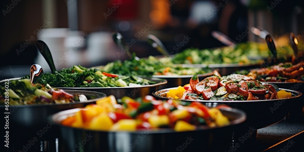 catering wedding buffet for events  - obrazy, fototapety, plakaty 