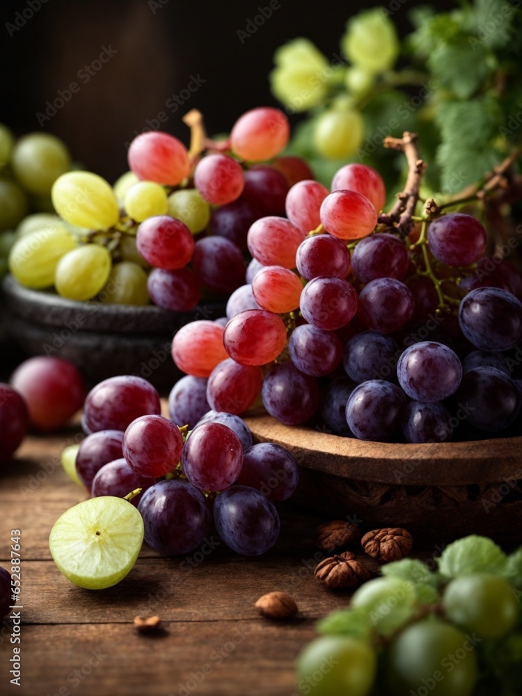 still life with grapes