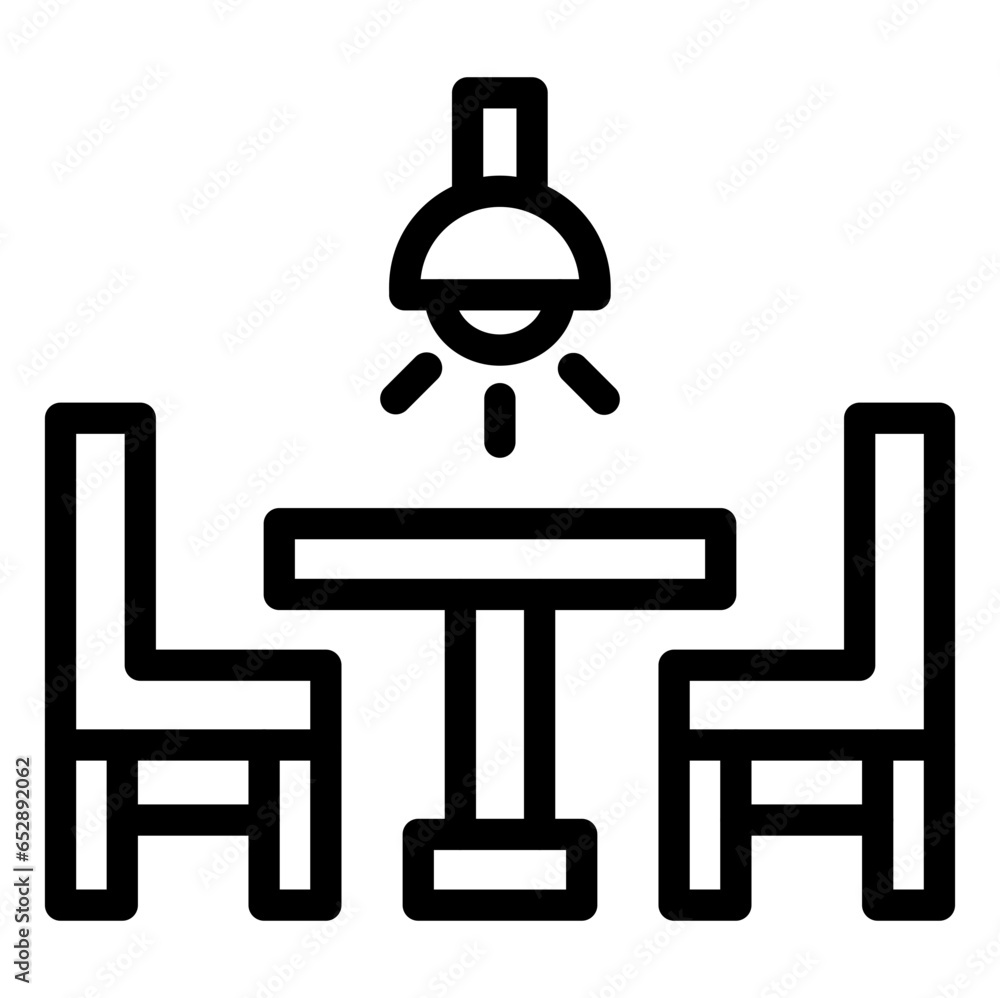 Dining Table Vector Icon Design Illustration Dining Table Vector Icon Design Illustration