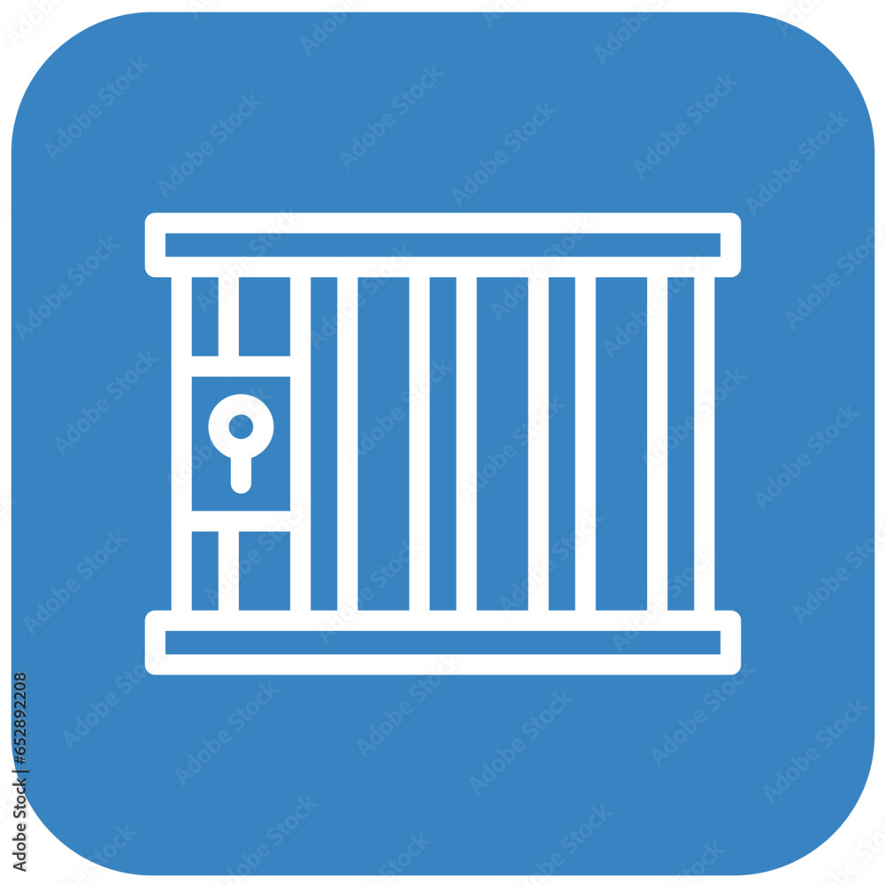 Jail Vector Icon Design Illustration Jail Vector Icon Design Illustration