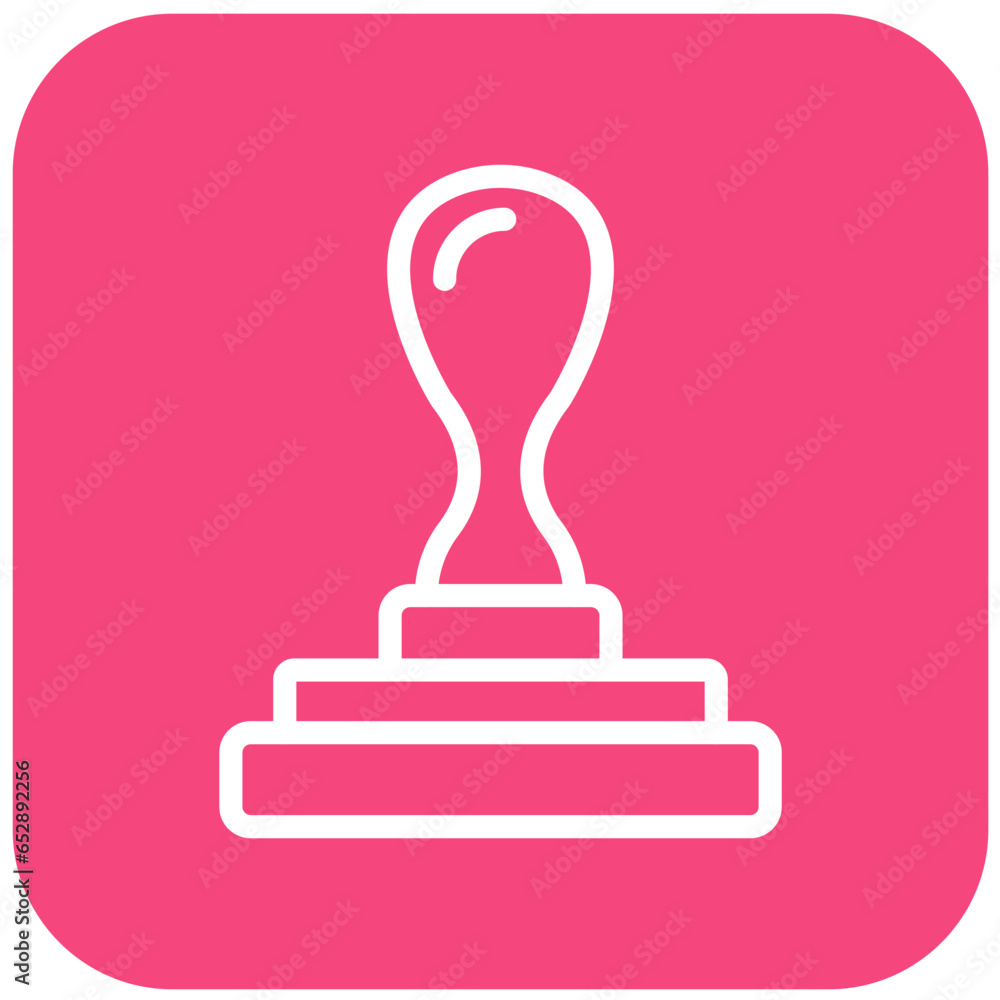 Rubber Stamp Vector Icon Design Illustration Rubber Stamp Vector Icon Design Illustration