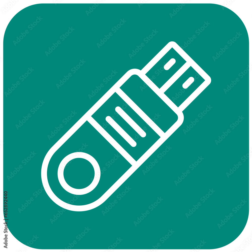 Flash Disk Vector Icon Design Illustration Flash Disk Vector Icon Design Illustration