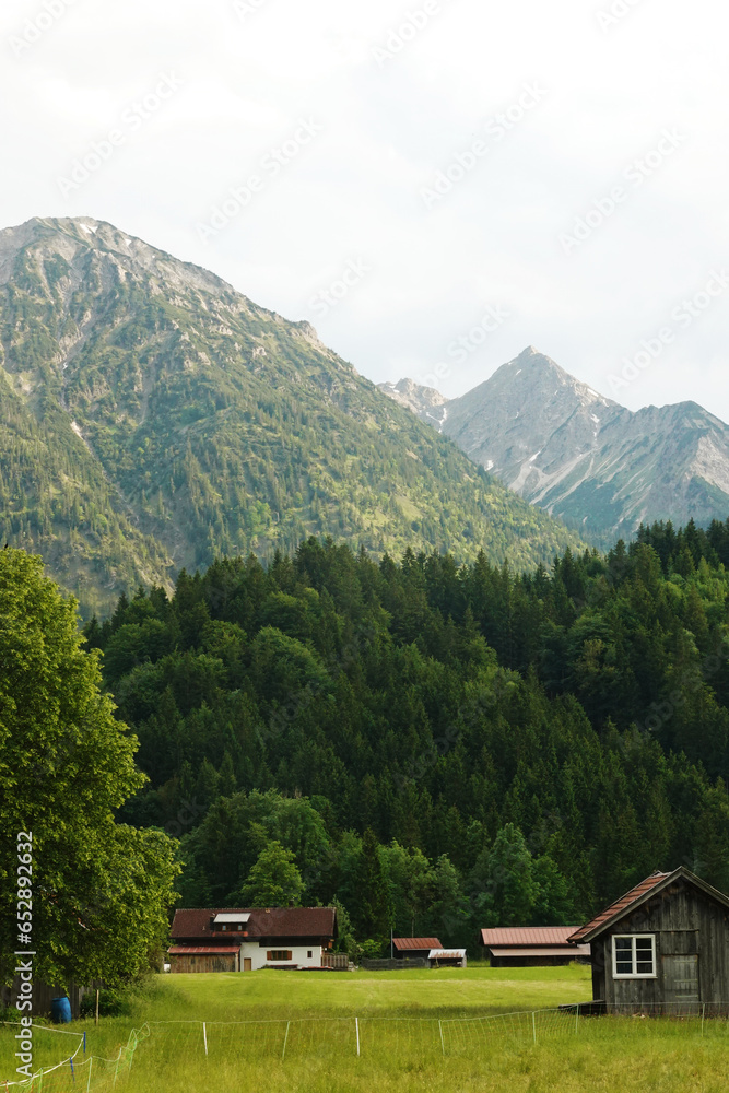 Panorama of Bad Hindelang town in Bavaria, Germany Panorama of Bad Hindelang town in Bavaria, Germany
