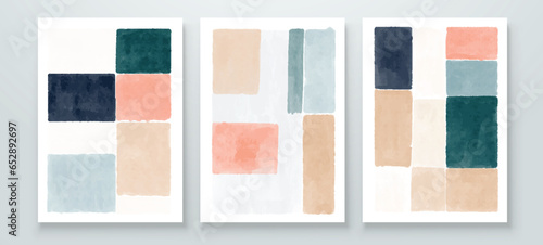 Abstract Hand Paint Art. Illustrations for Wall Decoration Print, Postcard, Social Media Banner, Brochure Cover Design or Background. Modern Abstract Painting Artwork. Vector Pattern