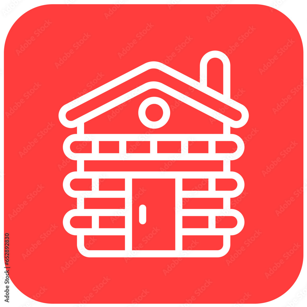 Cabin Vector Icon Design Illustration Cabin Vector Icon Design Illustration