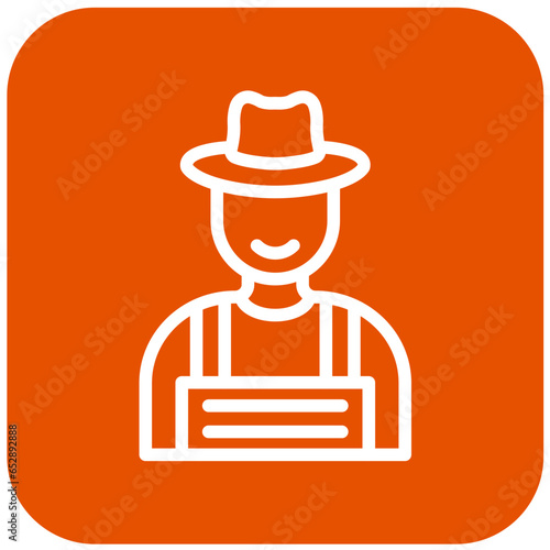 Farmer Vector Icon Design Illustration