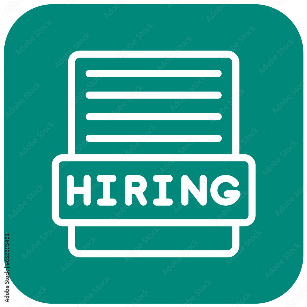 Hiring Vector Icon Design Illustration Hiring Vector Icon Design Illustration