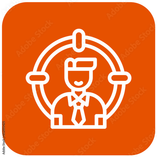 Head Hunting Vector Icon Design Illustration