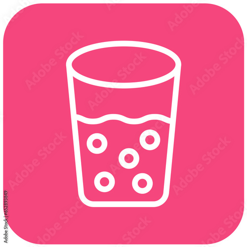 Shot Glass Vector Icon Design Illustration