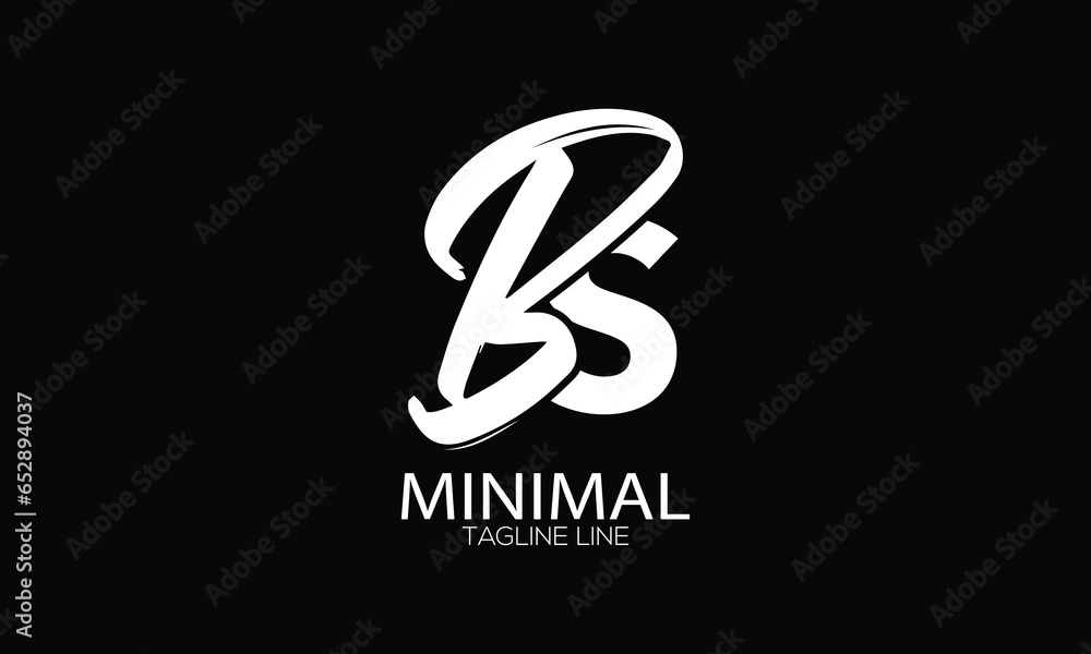 letter icon BS vector letter icon BS vector