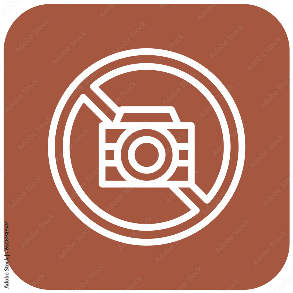 No Camera Vector Icon Design Illustration No Camera Vector Icon Design Illustration