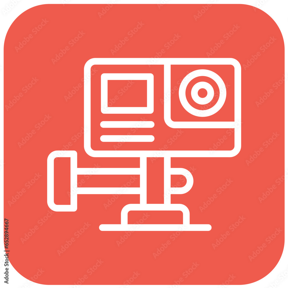 Action Camera Vector Icon Design Illustration Action Camera Vector Icon Design Illustration