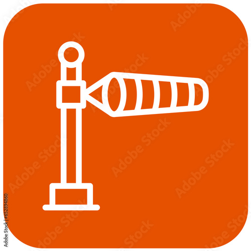 Windsock Vector Icon Design Illustration