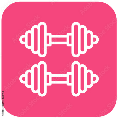 Barbell Vector Icon Design Illustration