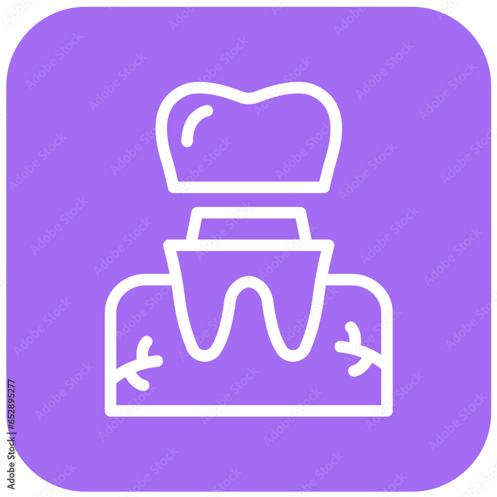 Dental Crown Vector Icon Design Illustration Dental Crown Vector Icon Design Illustration