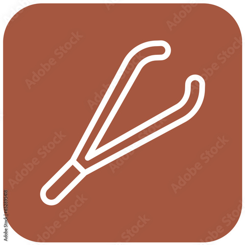 Tweezers Vector Icon Design Illustration