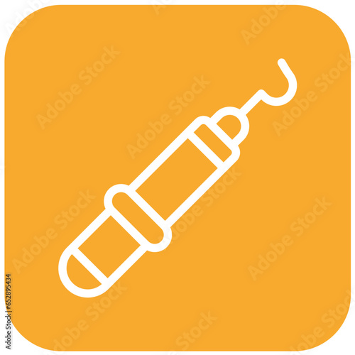 Dental Probe Vector Icon Design Illustration