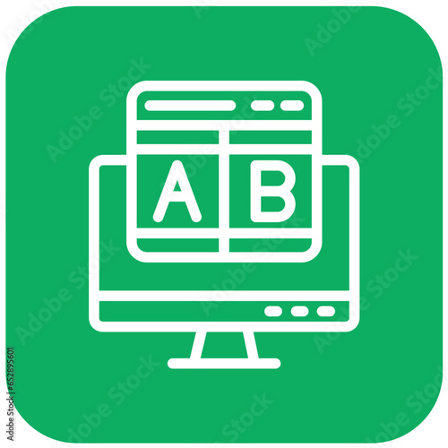 Ab testing Vector Icon Design Illustration