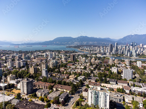 Aerial Drone Photo of Kitsilano Vancouver Canada