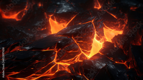Abstract heated futuristic lava background