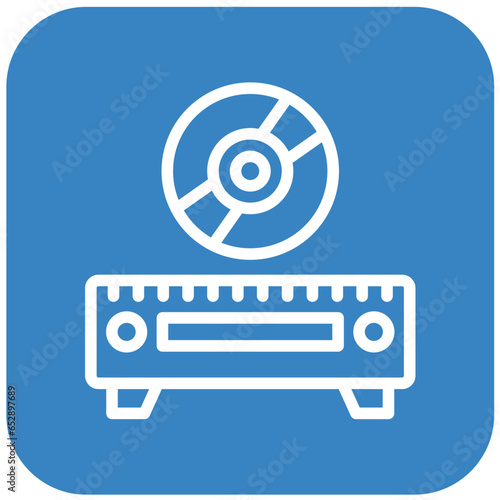 Cd Player Vector Icon Design Illustration