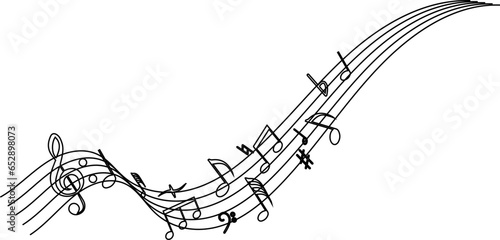 music notes vector
