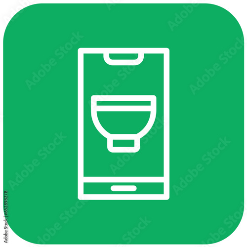 Mobile Recipe Vector Icon Design Illustration