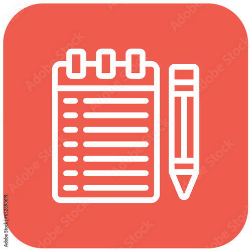 Notebook Vector Icon Design Illustration