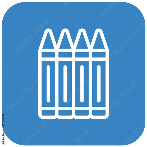 Crayons Vector Icon Design Illustration
