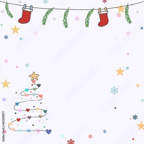 christmas card with space