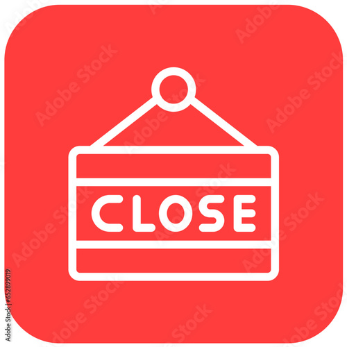 Close Sign Vector Icon Design Illustration