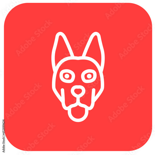 Dog Vector Icon Design Illustration