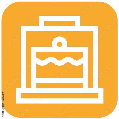 Cake Dome Vector Icon Design Illustration
