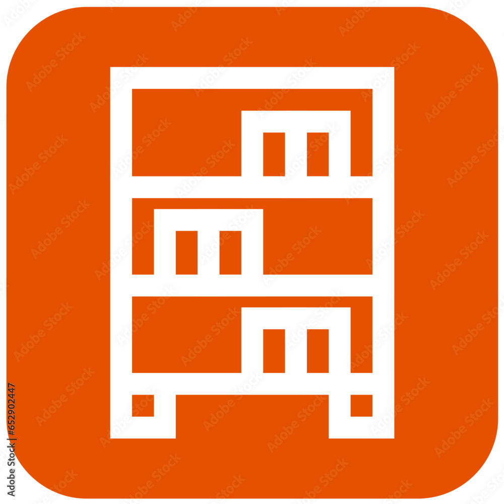 Bookcase Vector Icon Design Illustration Bookcase Vector Icon Design Illustration