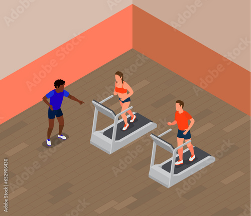 Running People Composition