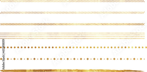 Set of Golden borders,gold leaf paper texture, Vector design decoration pattern style.vintage and modern design.