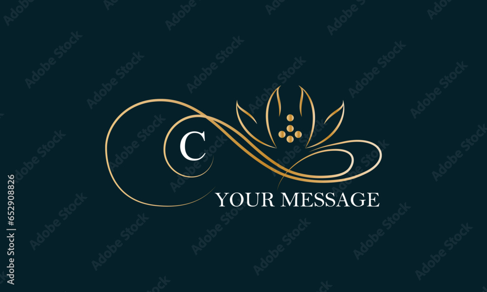 Exquisite monogram design template for one or two letters such as C. Business sign, identity monogram for restaurant, boutique, hotel, heraldry, jewelry. Exquisite monogram design template for one or two letters such as C. Business sign, identity monogram for restaurant, boutique, hotel, heraldry, jewelry.