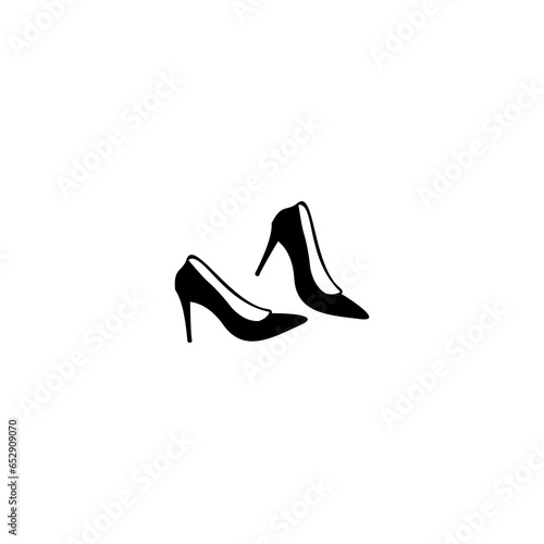 high heel shoes logo design