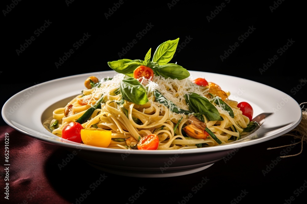 An exquisite vegetarian dish showcases a bountiful Buddha bowl, brimming with an array of fresh and cooked ingredients. An exquisite vegetarian dish showcases a bountiful Buddha bowl, brimming with an array of fresh and cooked ingredients.